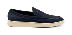 SLIP-ON IN SUEDE 24D4 BLU PANNA